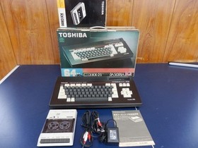 TOSHIBA HX-21 MSX Home Computer 64KB w Data Recorder Tested Working Japan