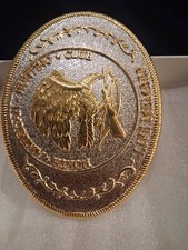 VINTAGE NORTH AMERICA HUNTING CLUB LIFE MEMBER BELT BUCKLE
