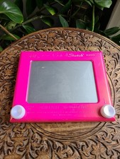 Vintage Pink Etch A Sketch Magic 505 Ohio Art USA Classic Toy For Repair Rare