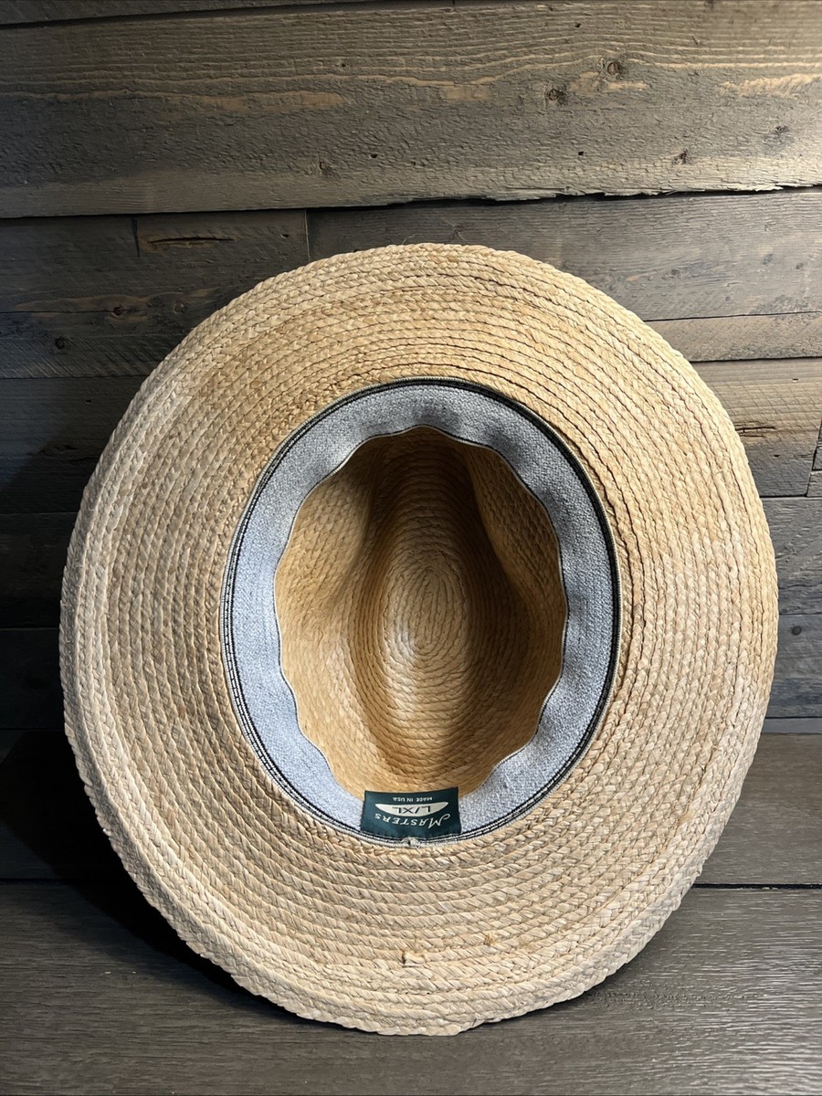 Vintage MASTERS GOLF Tournament STRAW HAT MENS L/XL AUGUSTA  display picture 1