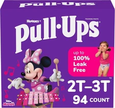 Pull-Ups Girls' Potty Training Pants, Size 2T-3T 2T-3T, Multi-colored 