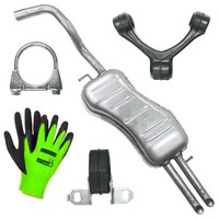 Auspuff EndschaldäMpfer Endtopf FüR Vw Bora Stufenheck,Kombi 1.6 2.0 (1998-2005)