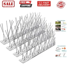 Bird Spikes,Stainless Steel Bird Spikes Metal Bird Spikes Fence Spikes Easy t...