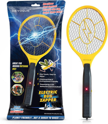   Electric Fly Swatter   Battery Operated Bug Zapper Racket, Mosquito & Insect K