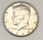 1964 D Kennedy Silver Half Dollar 90% Silver Circulated Coin