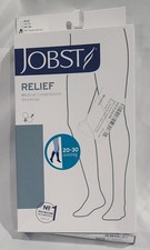 JOBST Relief 20-30 mmHg Compression Stockings, Knee High, Closed Toe, Black