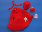 Vintage Barbie Skipper #1906 Dress Coat Complete w/ Japan Flats & Accessories