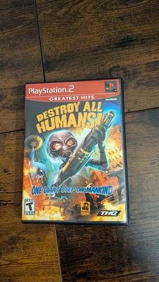 Destroy All Humans PS2 Sony PlayStation 2 Video Game Complete CIB Tested Working
