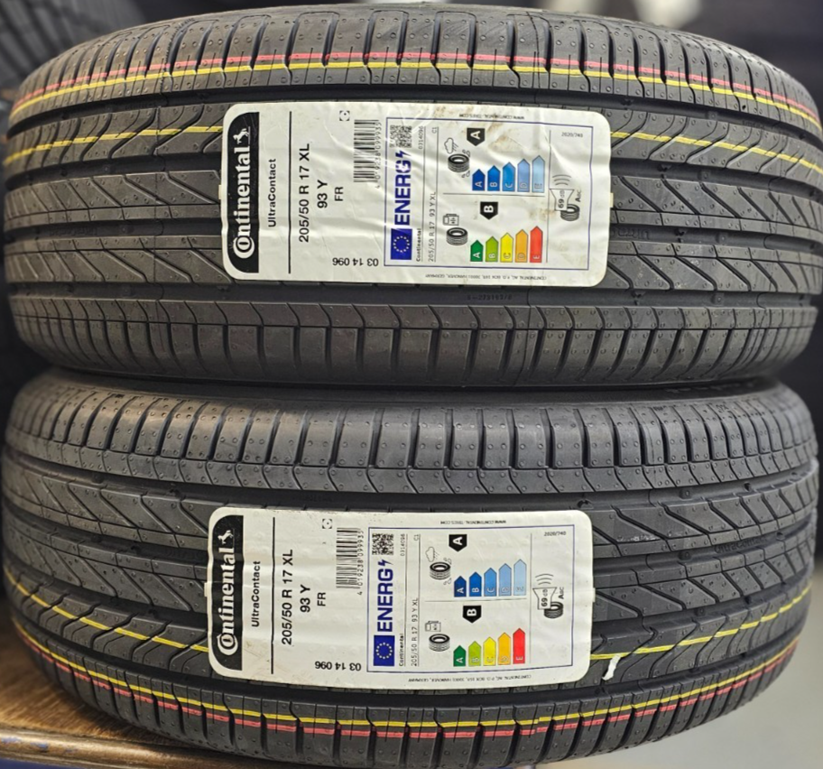 2X NEW CONTINENTAL ULTRACONTACT 205/50/17 205 50 ZR17 XL 93Y