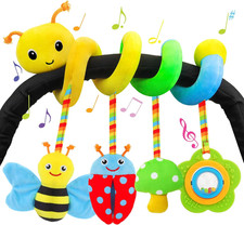 Car Seat Toys for Babies 0-6 Months, Spiral Car Seat  Stroller Activity Toy, So
