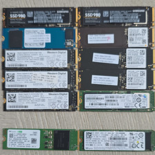 Lot of 12 NVMe M.2 SSDs 10x 512GB 2x 256GB Samsung WD SK hynix Tested