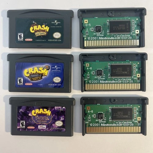 Crash Bandicoot Lot - Huge Adventure / N-Tranced / Purple Ripto’s Rampage (GBA)
