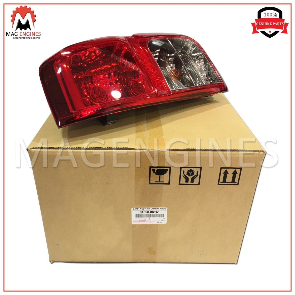 815500K261 Genuine Toyota Lamp ASSY RR Combination RH 81550-0k261