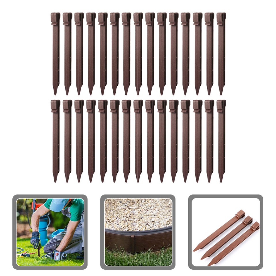 30Pcs Landscaping Plastic Landscape Edging Stakes Landscape Stakes