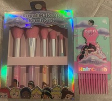 Disney Princess Makeup Brush Set Of 5 And Hair Comb