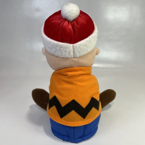 Vintage 9" Gemmy Peanuts Charlie Brown Light Up Snowflake Plush Works - Picture 3 of 7