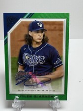 2022 Topps Gallery - Veterans Autographs Green #VA-TGL Tyler Glasnow /99 (AU)