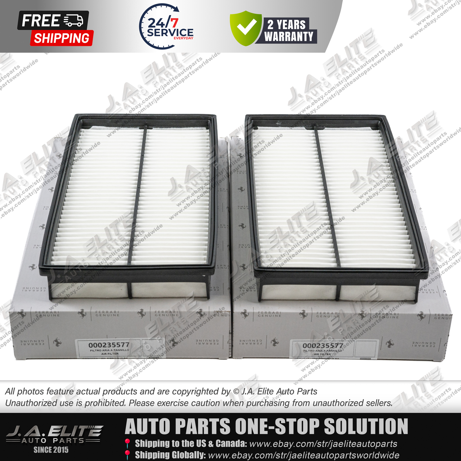 4pcs Ferrari Oil Filter & Air Filter & Pollen Filter for Ferrari California