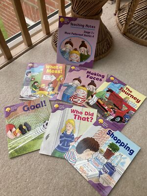 Set of 6 Oxford Reading Tree: Level 1+ More Patterned Stories + Teaching Guide