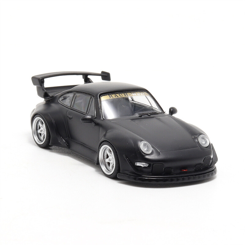 Decode 1:64 RWB 964 / 993 Rauh-Welt black matt Diecast Model Car