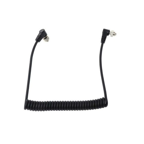 M-M PC Sync Cord Male To Male Flash Spring Cable With Screw Lock For CANON NIKON - Picture 2 of 8