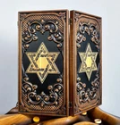 Artwork BACKGAMMON - Jewish - Star of David - Wooden Board Game Set New Nardy