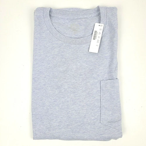 J.Crew Men's XL 'Broken-In Tee' Pocket T Shirt NWT 'Heather Hydrangea' (HHY)