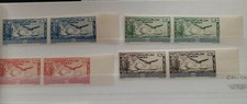 Lebanon 1946 C111 - C114 UPU Sofar Imperforate Pairs MNH