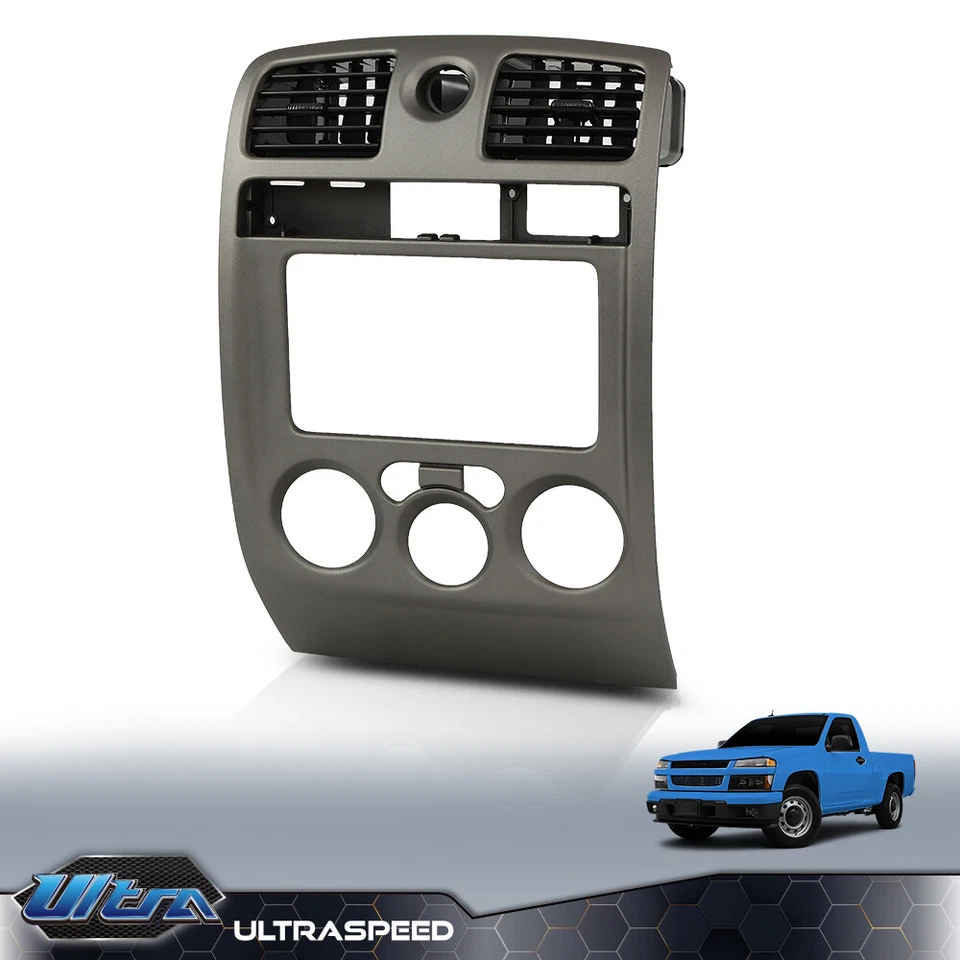 Bisel central del tablero panel climático gris apto para Chevy Colorado GMC Canyon 2004-2012 Foto 2 de 4