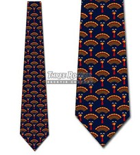 Turkey Ties Men's Holiday Necktie Fun Thanksgiving Tie