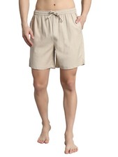 Linen 100 Boxer Shorts for men khaki pocket brief underwear comfortable
