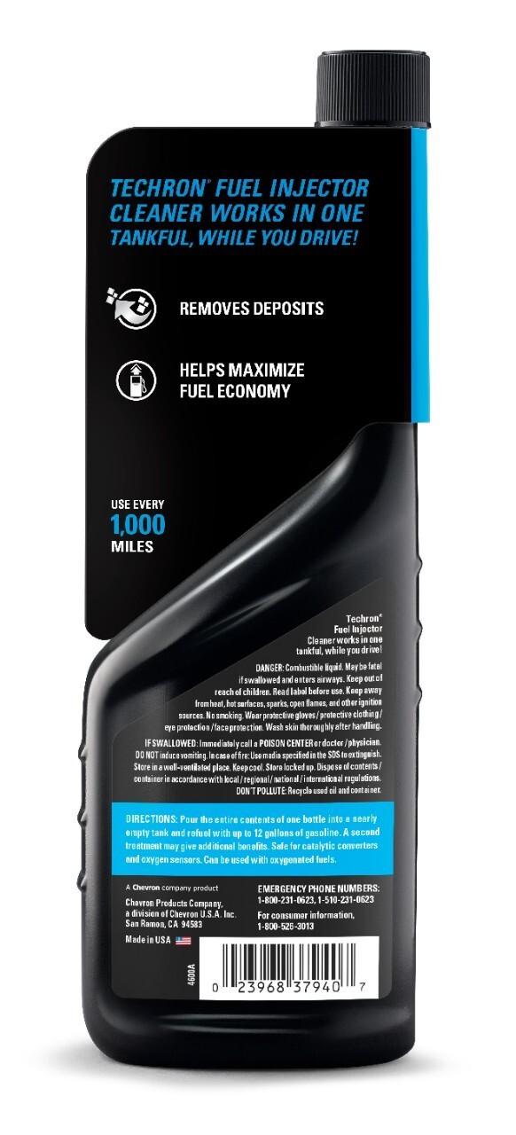 Chevron Techron Fuel Injector Cleaner, 12 oz eBay