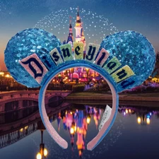 Disneyland Marquee Sign Headband New Mickey Disney~Parks Ears Happiest Place