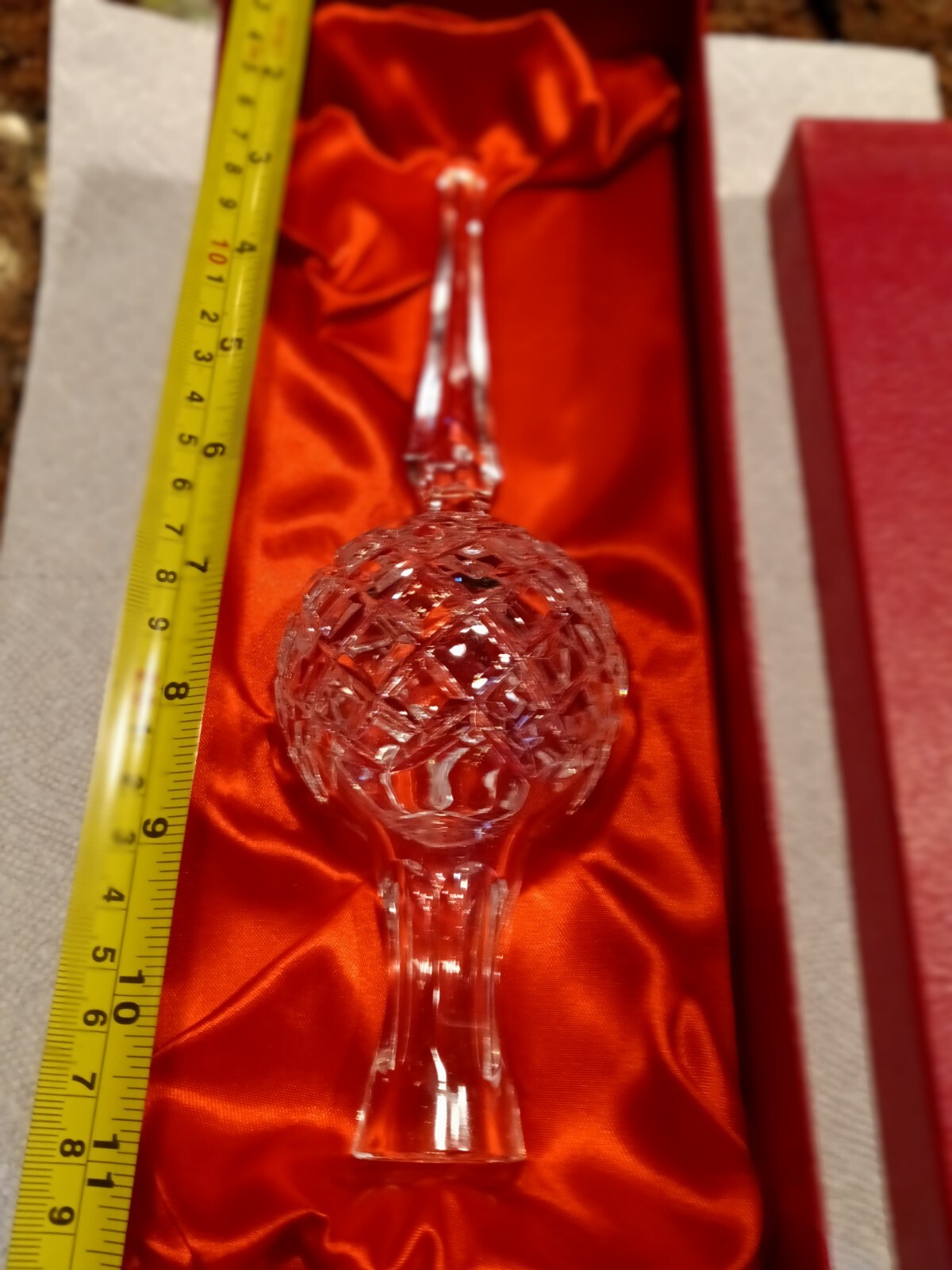 Waterford Crystal Christmas Tree Topper With Box Mint Cond. No Damage