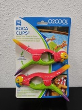 O2COOL Boca Clips 2 Pack Parrot Style Beach Towel Clips BCP04