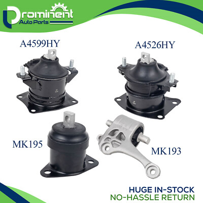 4X Engine Motor & Transmission Mount for 2005-2008 Acura RL V6 3.5L AUTO