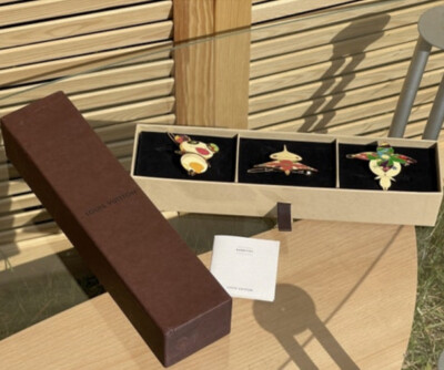 Louis Vuitton Haarspange Takashi Murakami Ungetragen Barrett Selten Sammlerstück