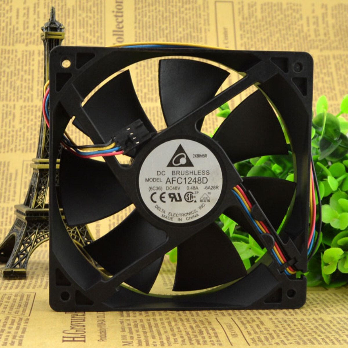 DELTA 48V 0.48A AFC1248D 12cm 12025 Chassis Cooling Fan High Air Volume