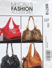 McCall's Hobo Bags Pattern M5719 UNCUT