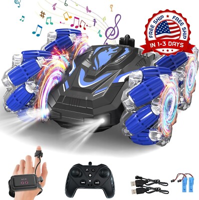 Coche de control remoto con gestos de la mano que gira 360° regalo de cumpleaños