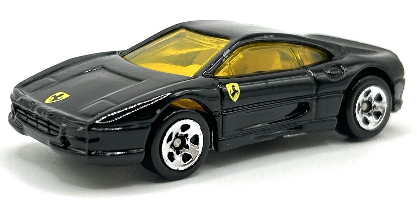 HOT WHEELS FERRARI 355 YELLOW WINDOWS 1995 LOOSE