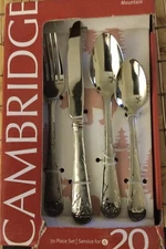CAMBRIDGE - LODGE FROST / MOUNTAIN SAND - Stainless  Flatware * CHOOSE * NEW 