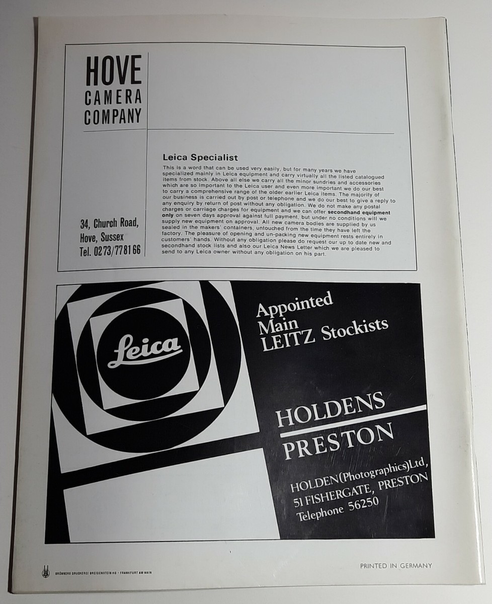 Vintage Leica Fotografie Magazine English Edition No. 5 1970 FREE