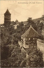 Old postcard postcard Rothenburg - near Roedertor GERMANY (1074722)