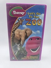 Barney Let's Go To The Zoo VHS Tape (Purple Case) PAL UK
