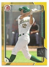 2015 Bowman Prospects Yellow Chad Pinder #BP110 Oakland Athletics A's