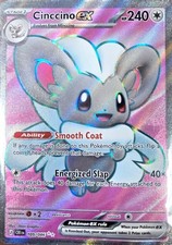 Cinccino ex 105/086 Ultra Rare ME04: Chaos Rising Pokemon Holofoil Near Mint