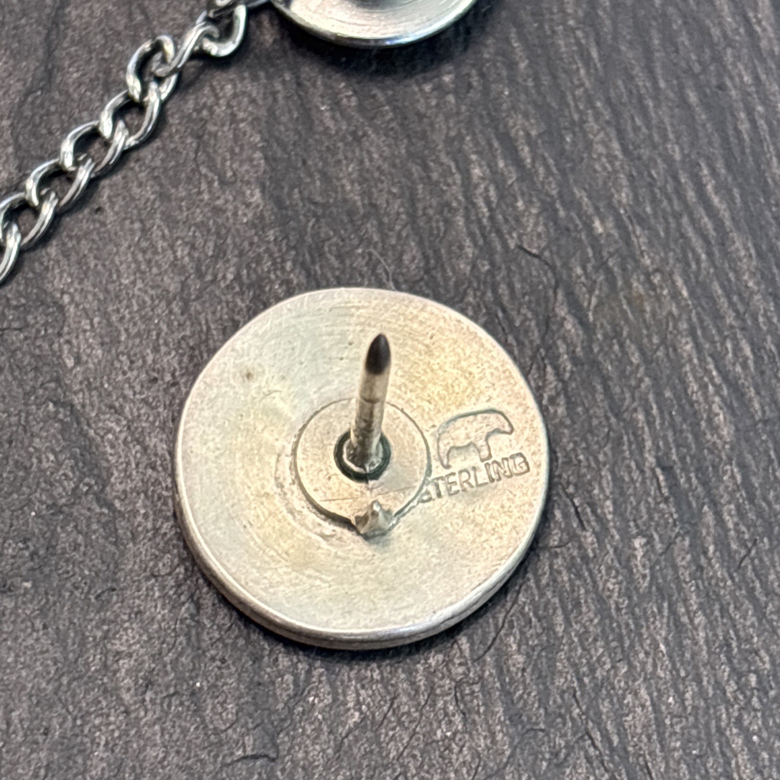 Lawrence Saufkie Hopi Vintage Pin Sterling Silver Figural 5v