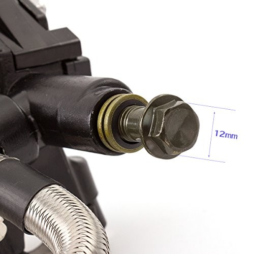 Universal 7/8" 22mm Motorcycle Master Cylinder Dual Hydraulic Brake Clutch Gray - Picture 3 of 6