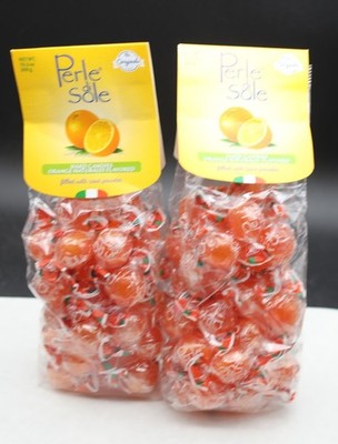 2 Bags 10.5 Oz Ea/ 21 Oz Total Perle Di Sole Hard Candies Lemon Flavored FRESH